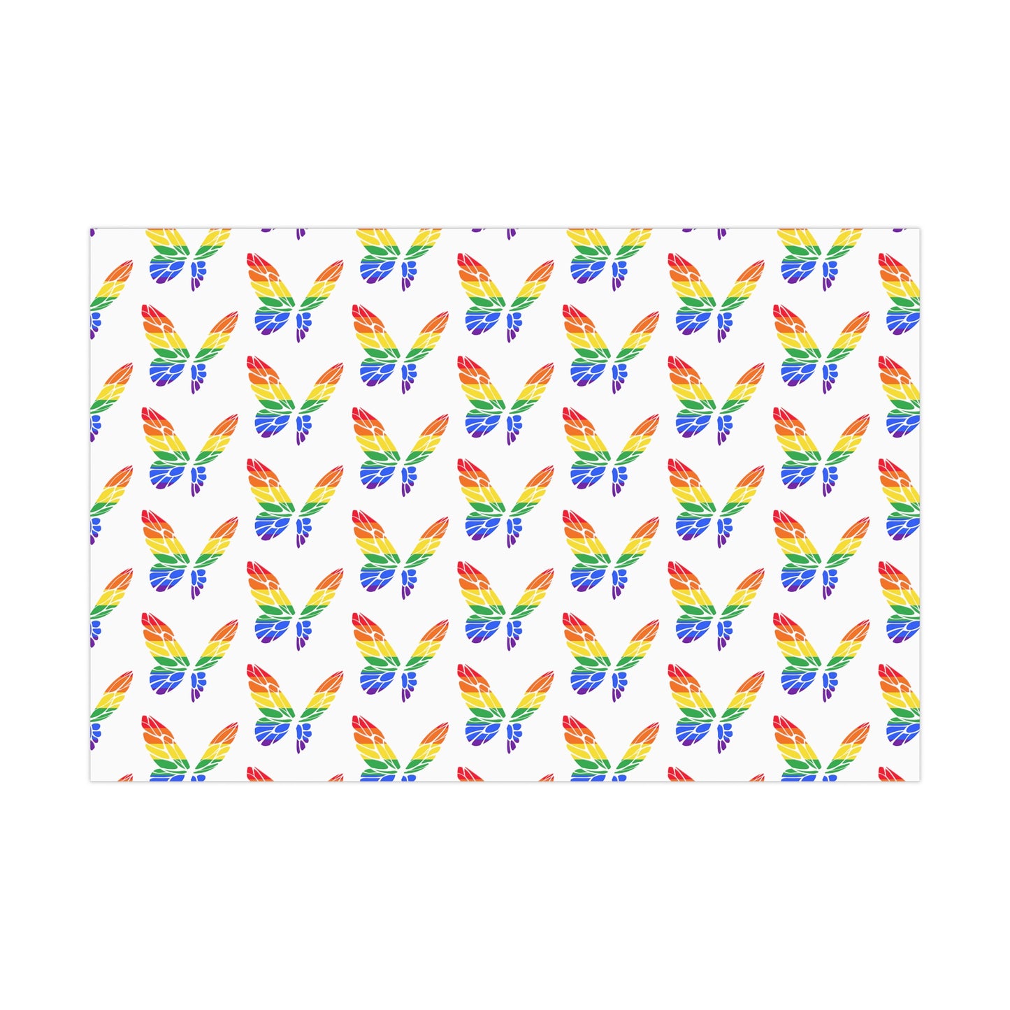 Rainbow Butterfly Gift Wrap