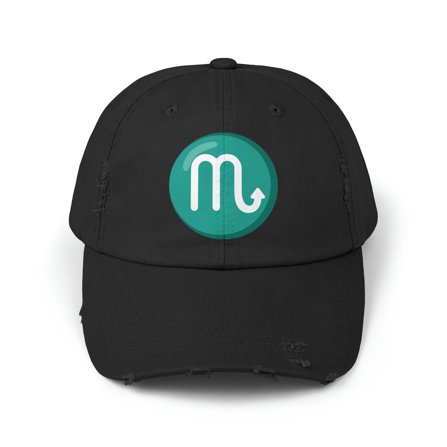 Scorpio Emoji Distressed Cap