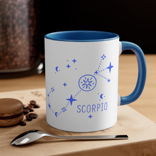 Scorpio constellation coffee mug