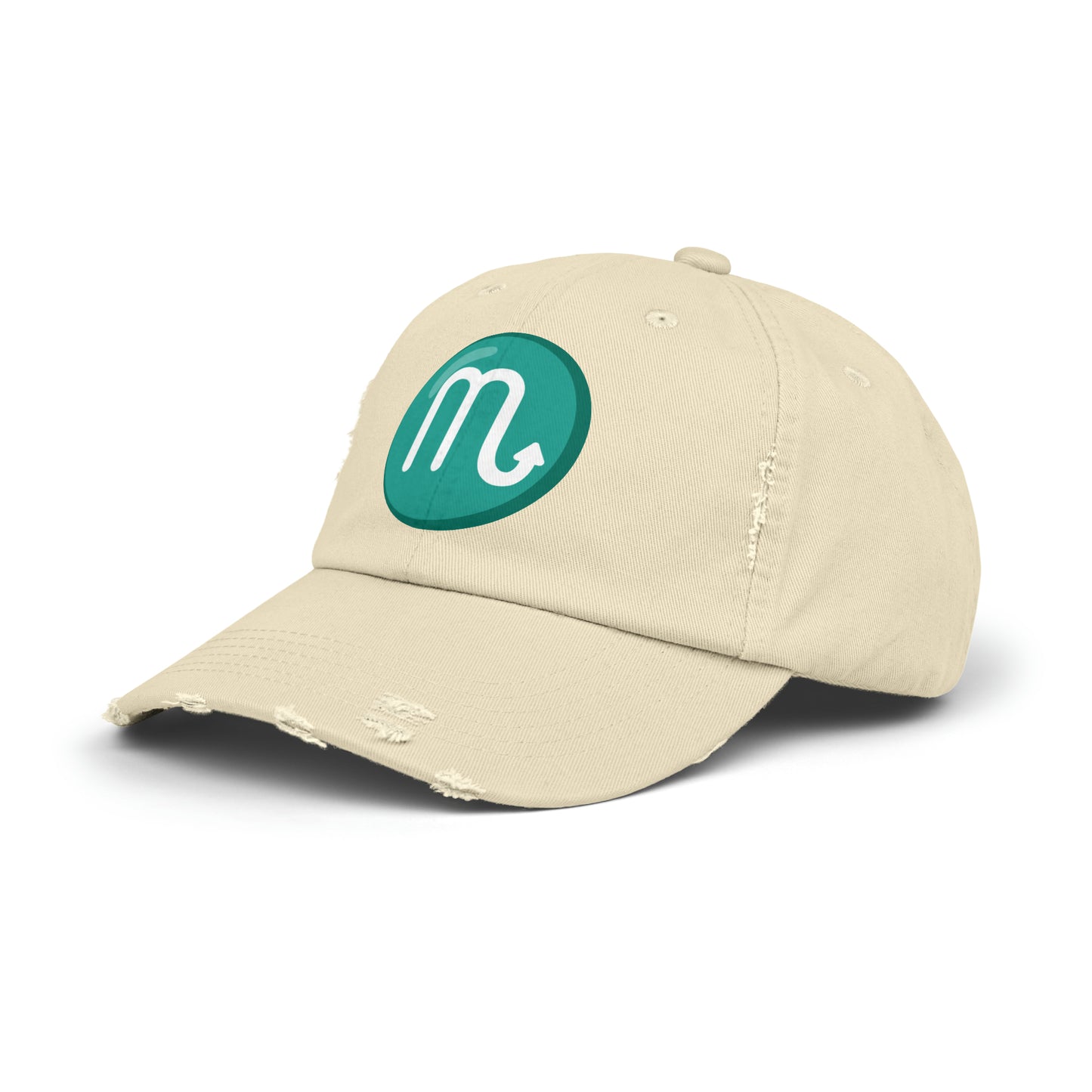 Scorpio Emoji Distressed Cap