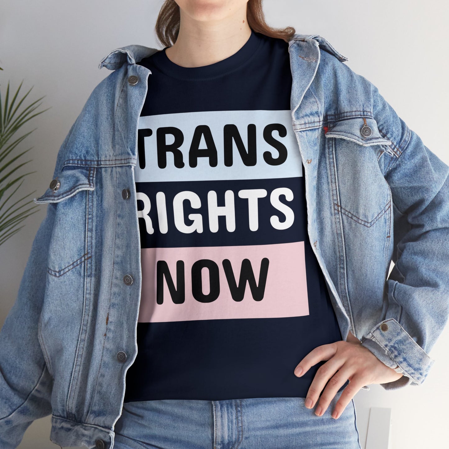 TRANS RIGHTS NOW Cotton Tee