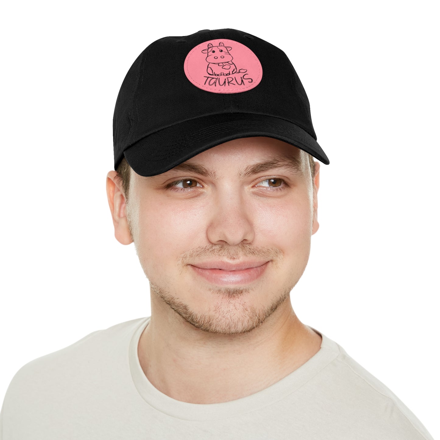 Cute Taurus Hat, Vegan Leather Patch