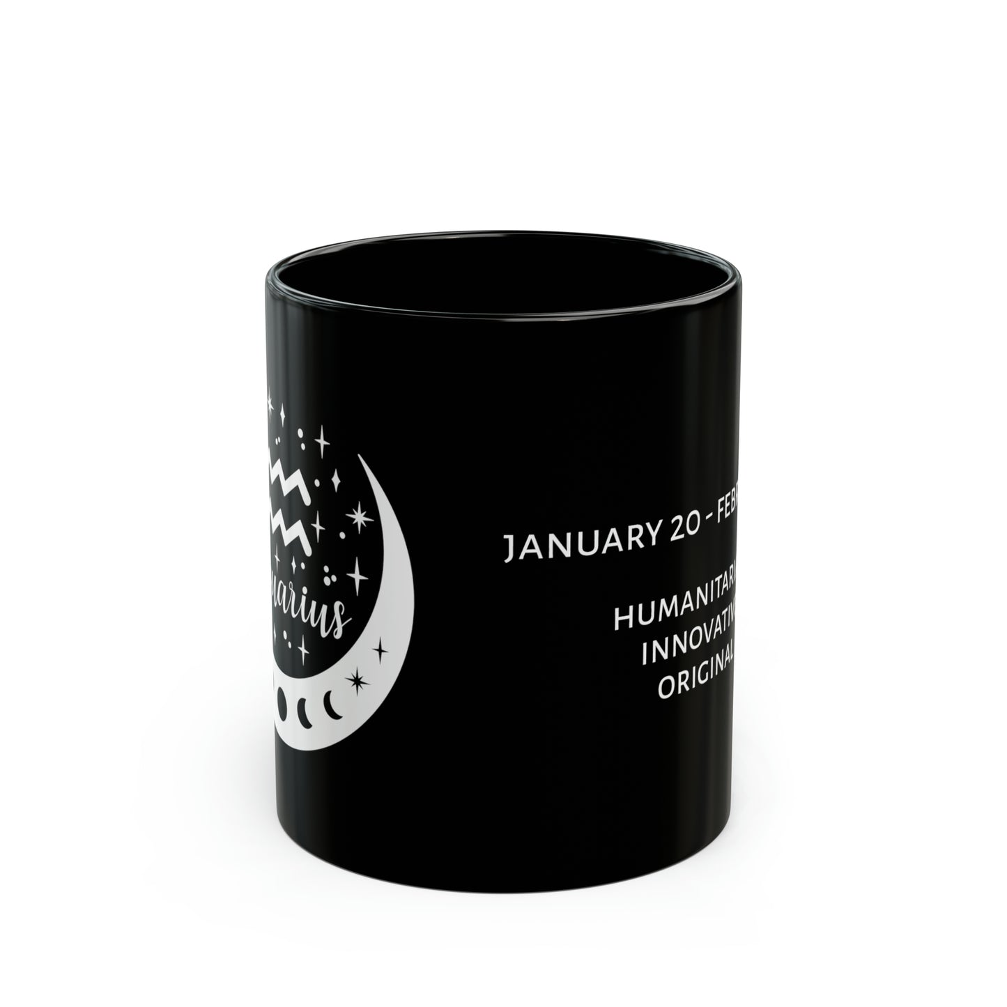 Aquarius moon mug