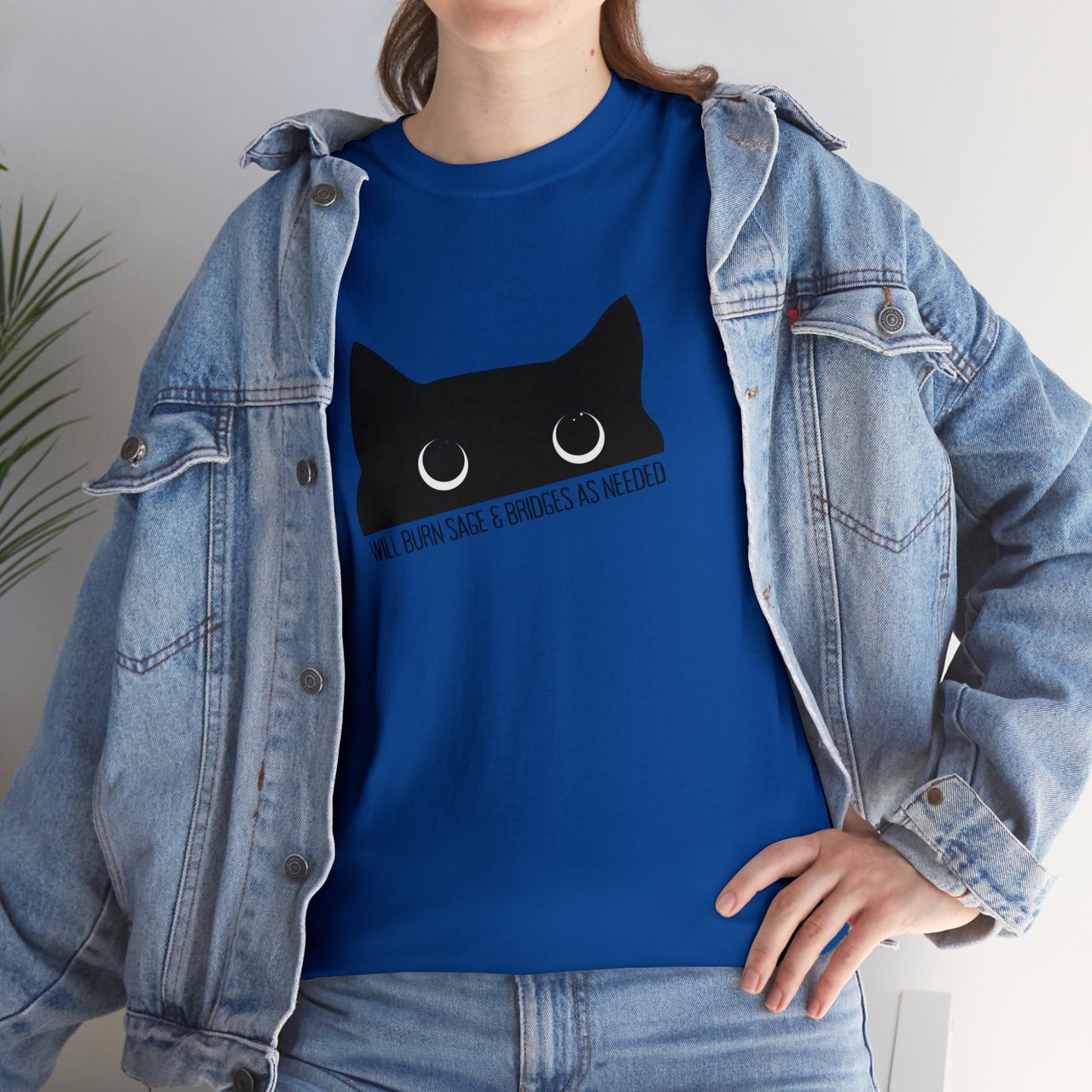 Black Cat Cotton t-shirt