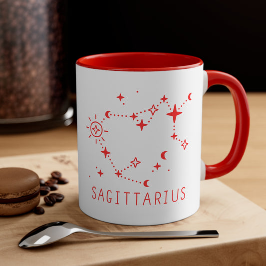 Sagittarius constellation coffee mug