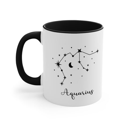 Aquarius constellation coffee mug