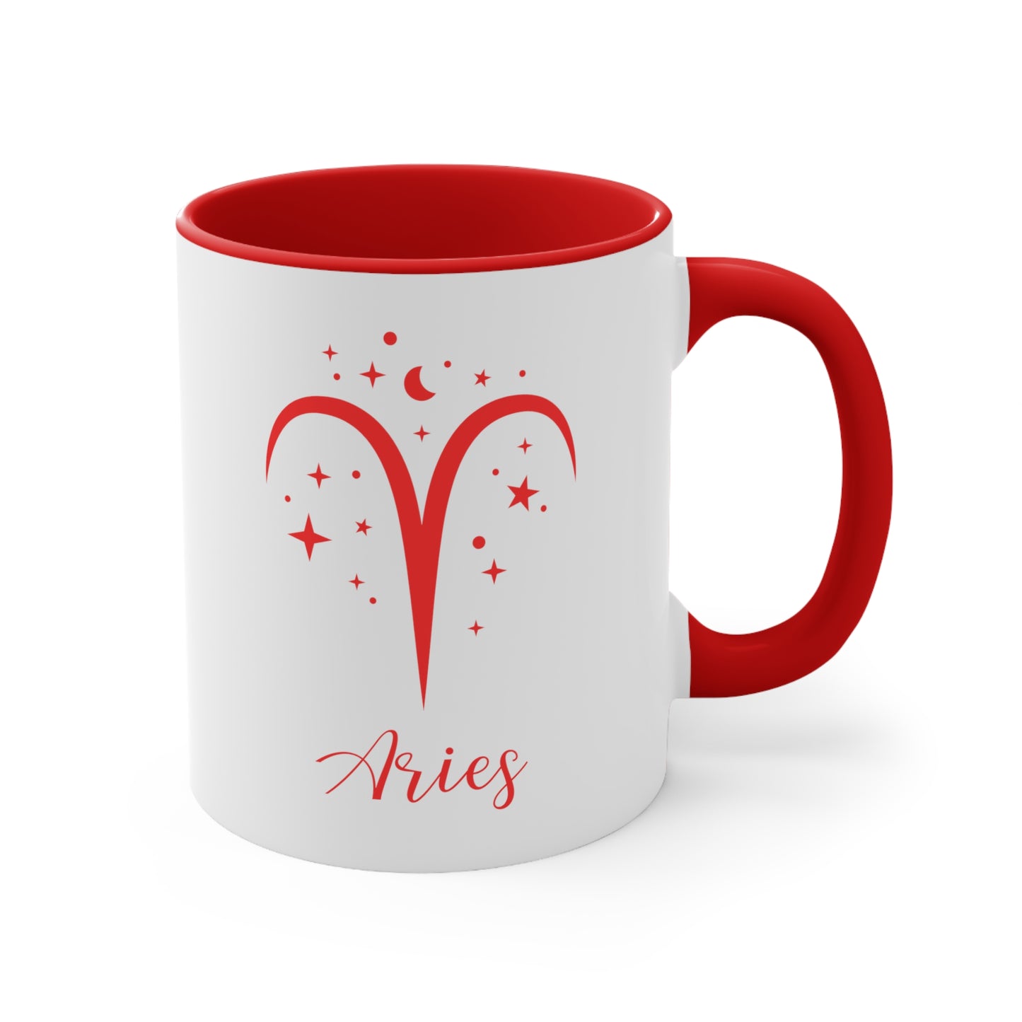 Aries glyph & stars coffee mug