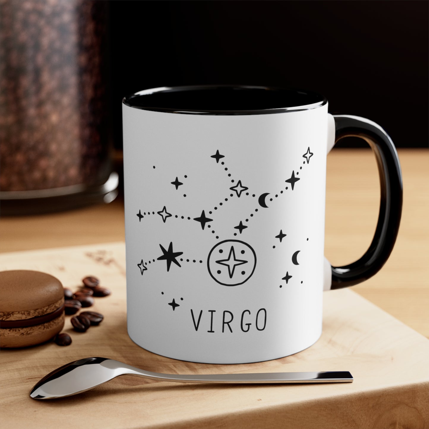 Virgo constellation coffee mug