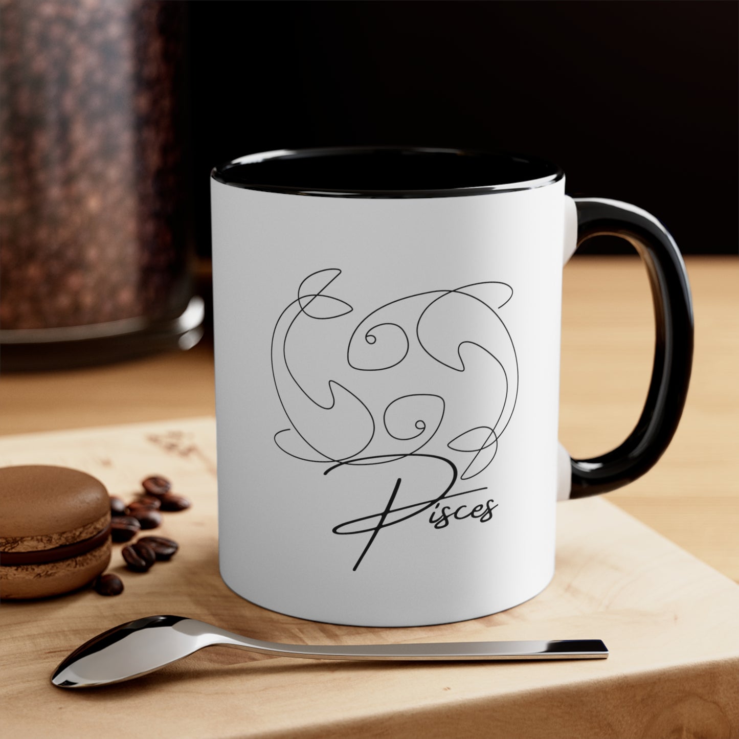 Abstract Pisces coffee mug