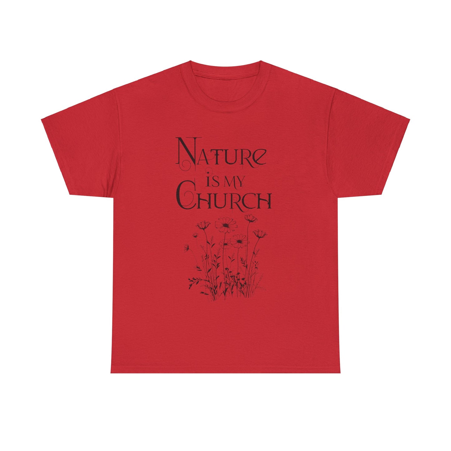 Nature is my church Cotton t-shirt