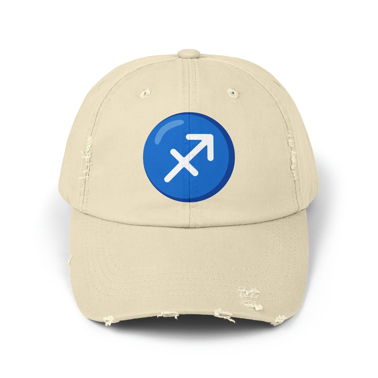 Sagittarius Emoji Distressed Cap